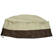 Fire Pit Cover Round-210D Oxford Cloth Heavy Duty Patio Outdoor Fire Pit Table Cover Round Waterproof Fit